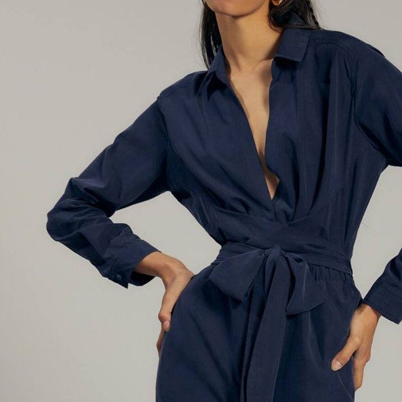 HTF Anthropologie Cut-Out Wide-Leg Jumpsuit - Picture 3 of 6